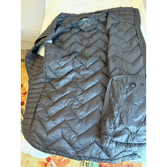 Calvin Klein Premium Down headphone Quilted black funnel Puffer Vest Jacket XXL - Picture 6 of 8